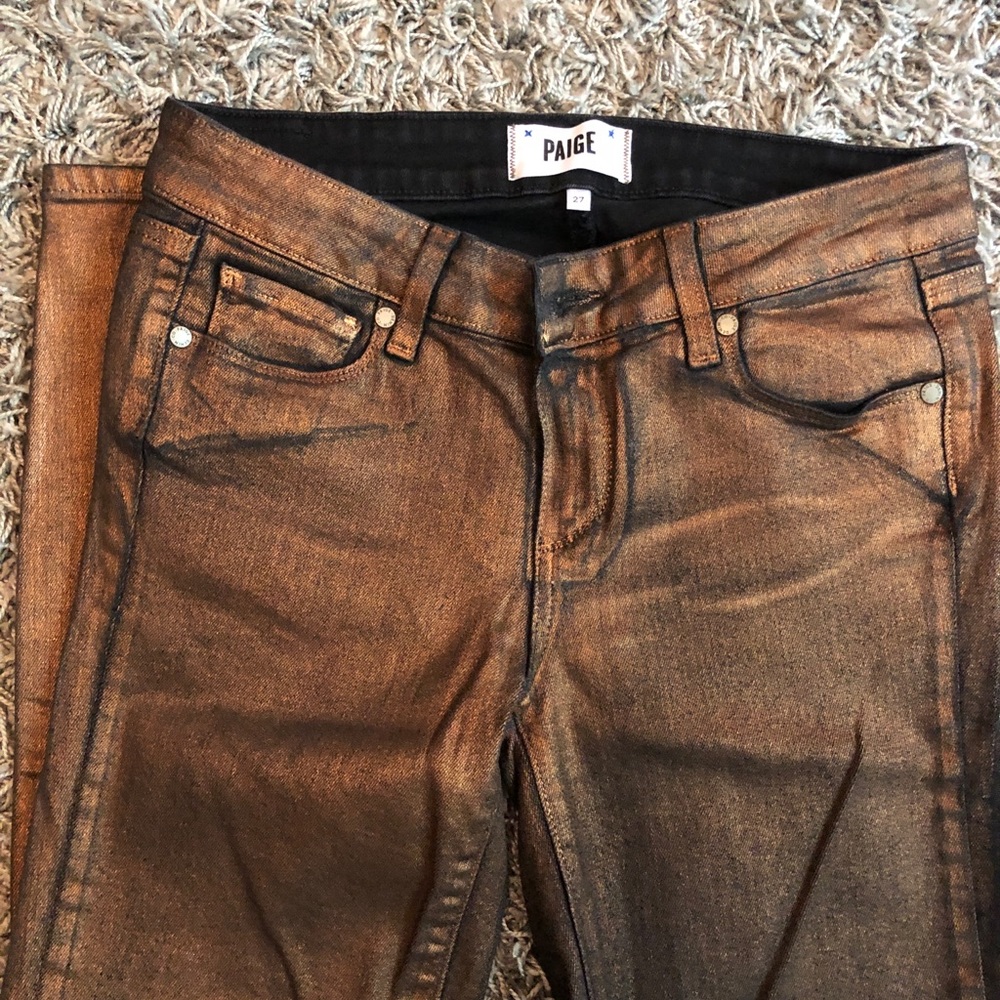 Paige Verdugo Metallic Ultra Skinny Jean
